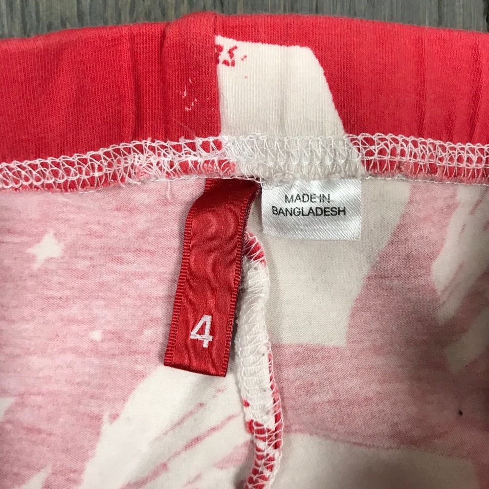 H&M Red Stars Strips 4th of July American Leggings - Picture 3 of 7